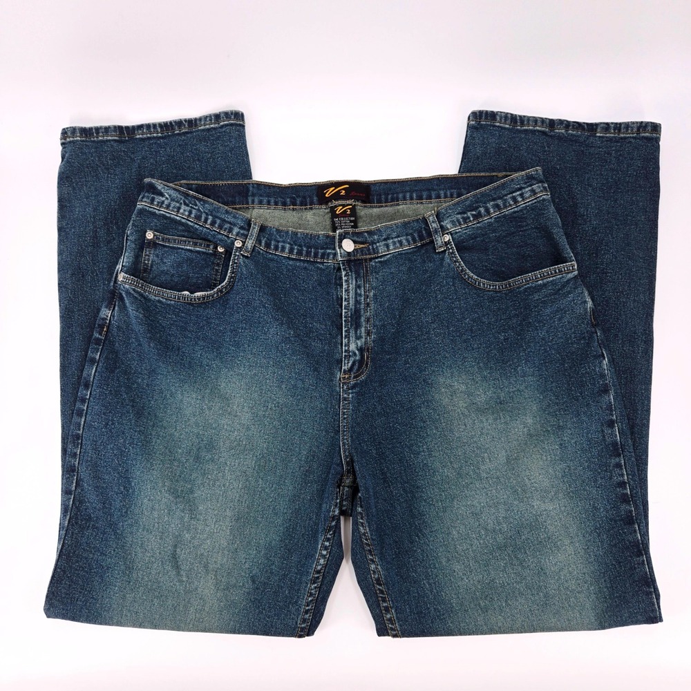 V2 Jeans The Collection Y2K High Rise Plus Size 23W Dark Wash Straight Leg Denim